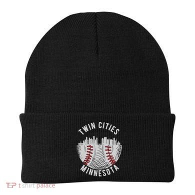 Cool Twin Cities Minnesota MN Baseball Skyline Beanie