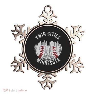 Cool Twin Cities Minnesota MN Baseball Skyline Ornament