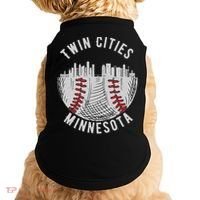 Cool Twin Cities Minnesota MN Baseball Skyline Doggie Tank thumb 0