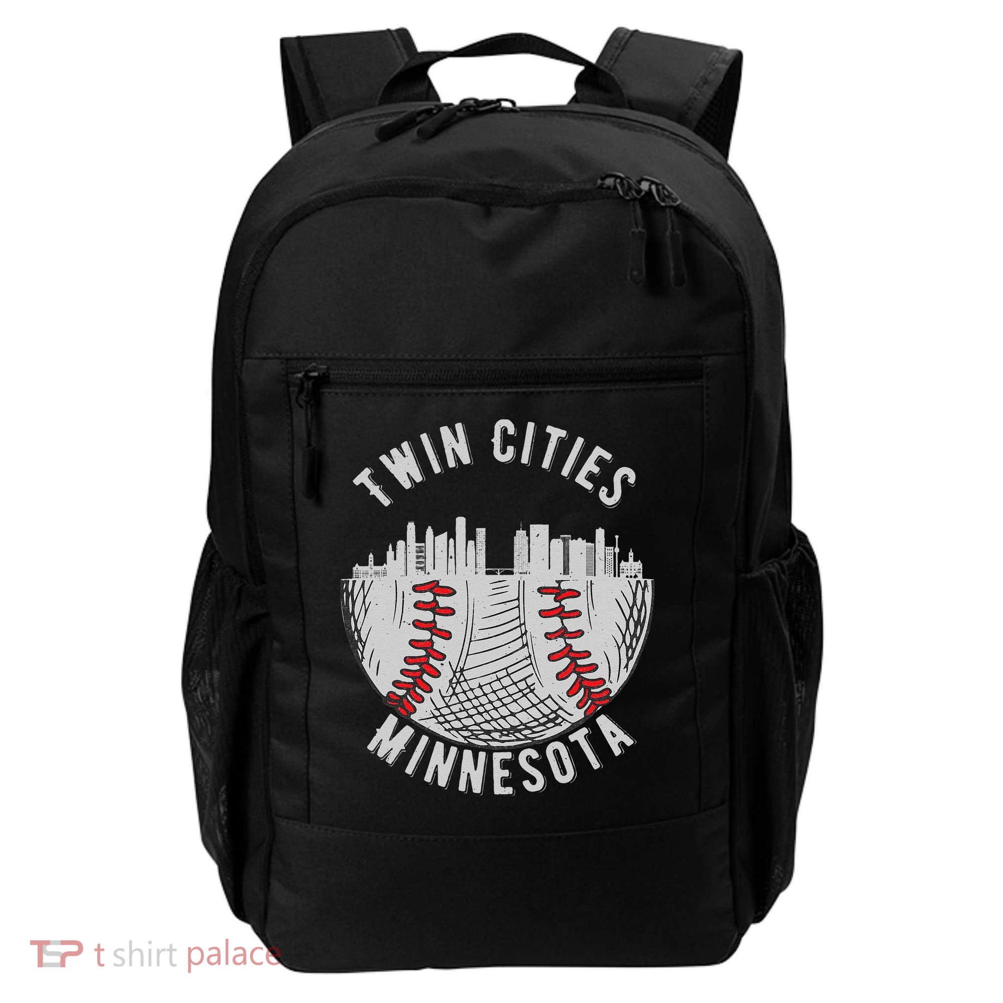 Cool Twin Cities Minnesota MN Baseball Skyline Backpack