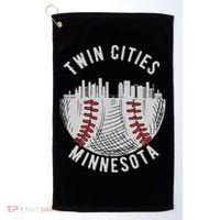 Cool Twin Cities Minnesota MN Baseball Skyline Golf Towel thumb 0