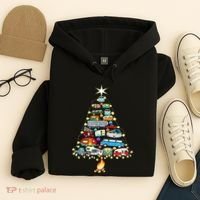 Christmas Tree Camper Vehicles Camping Rving Trailers Gifts Hoodie thumb 4