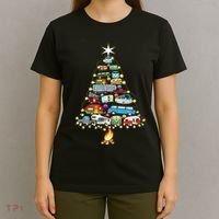 Christmas Tree Camper Vehicles Camping Rving Trailers Gifts T-Shirt thumb 4