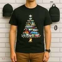 Christmas Tree Camper Vehicles Camping Rving Trailers Gifts T-Shirt thumb 6
