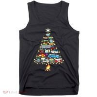 Christmas Tree Camper Vehicles Camping Rving Trailers Gifts Tank Top thumb 0