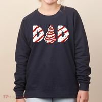 Christmas Tree Cake Matching Family Party Pajama Dad Women's Sweatshirt thumb 0