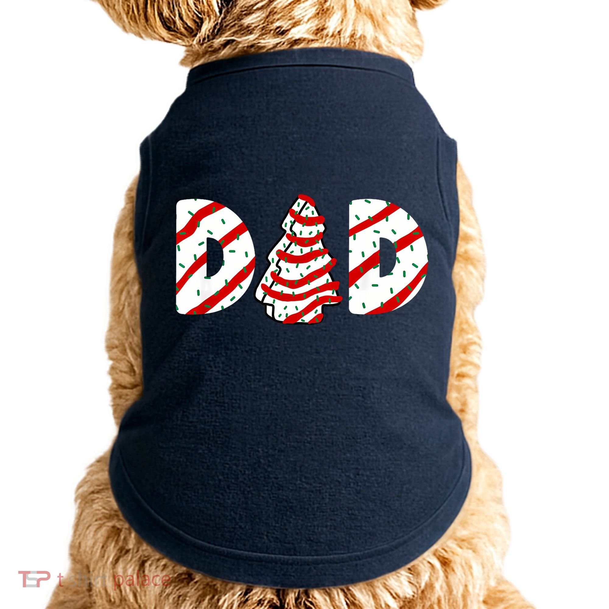 Christmas Tree Cake Matching Family Party Pajama Dad Doggie Tank