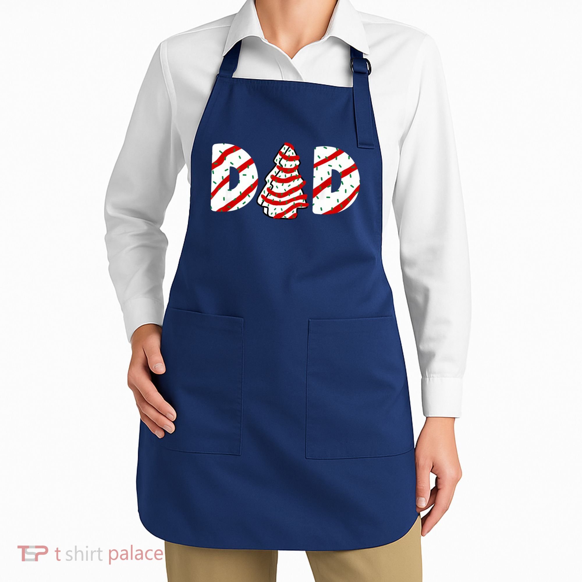 Christmas Tree Cake Matching Family Party Pajama Dad Apron