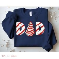 Christmas Tree Cake Matching Family Party Pajama Dad Sweatshirt thumb 2