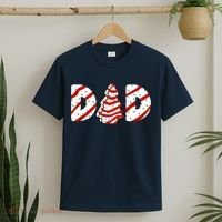 Christmas Tree Cake Matching Family Party Pajama Dad T-Shirt thumb 2