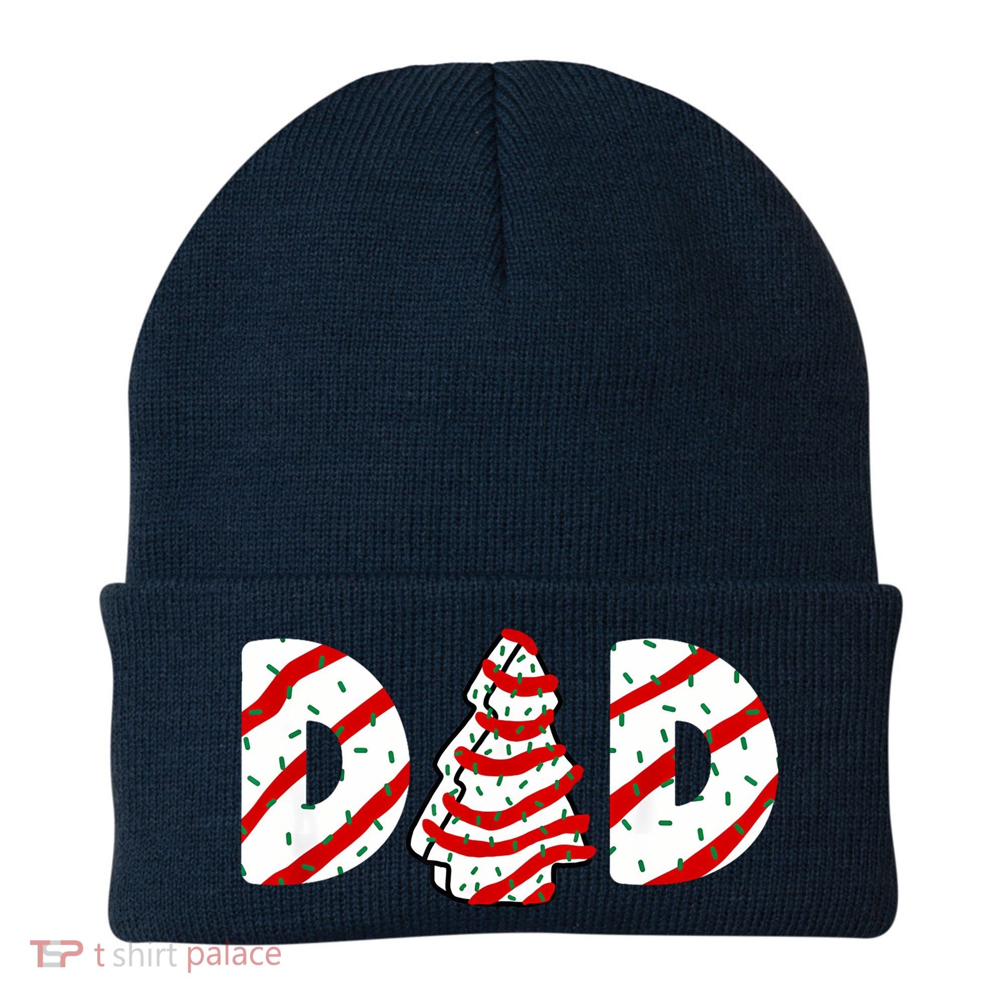 Christmas Tree Cake Matching Family Party Pajama Dad Beanie