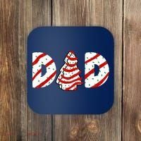 Christmas Tree Cake Matching Family Party Pajama Dad Coaster thumb 0