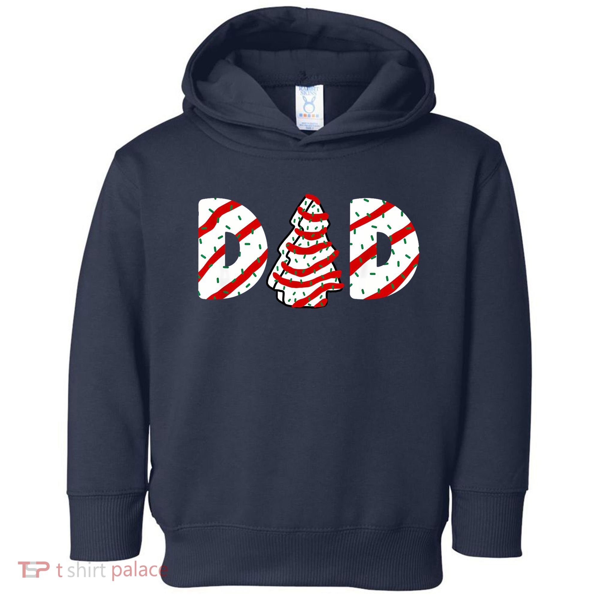Christmas Tree Cake Matching Family Party Pajama Dad Toddler Hoodie