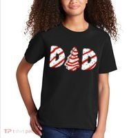 Christmas Tree Cake Matching Family Party Pajama Dad Kids T-Shirt thumb 2