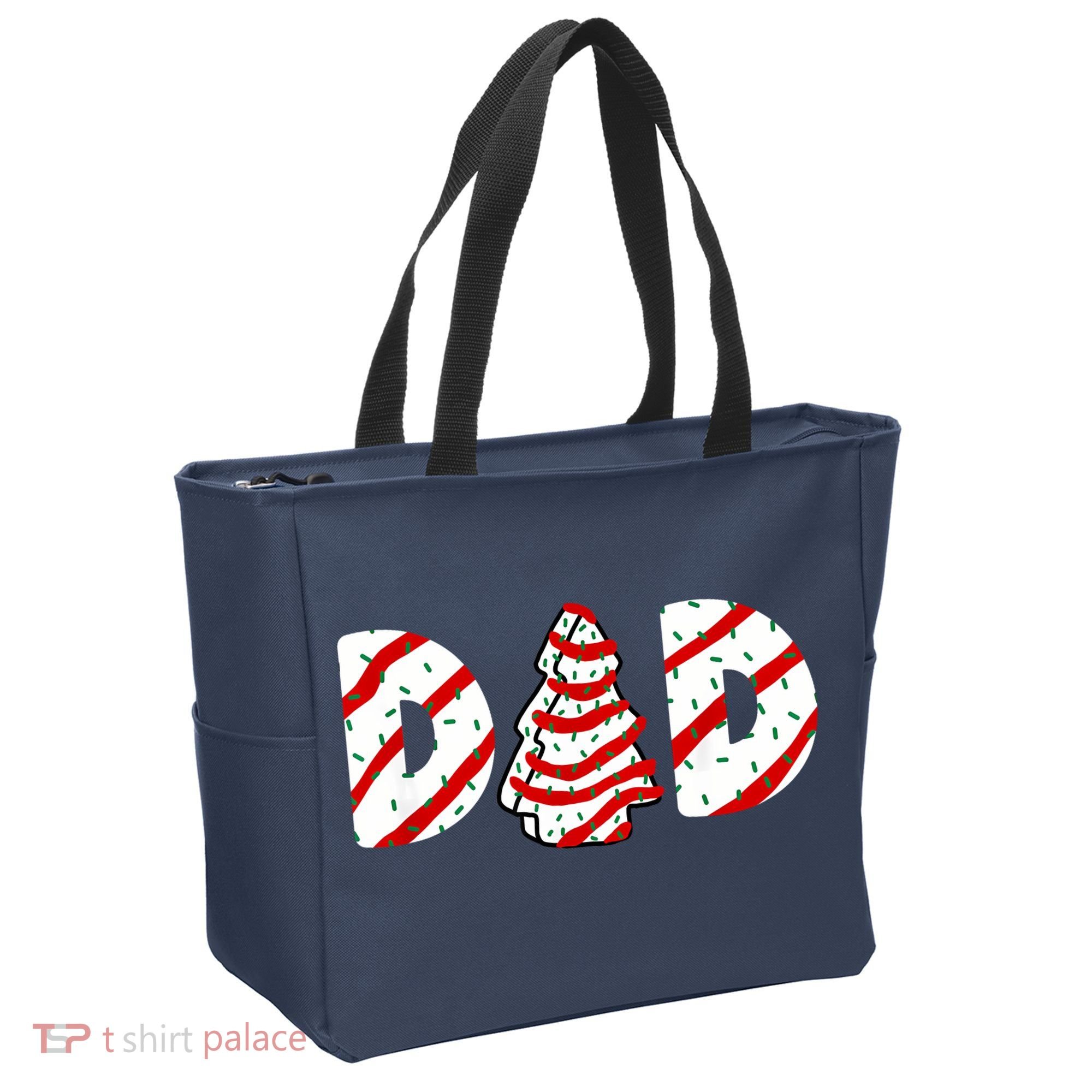 Christmas Tree Cake Matching Family Party Pajama Dad Tote Bag
