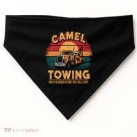 Camel Towing Cool Humor Adult Humor Camel Towing USA-Made Doggie Bandana thumb 0