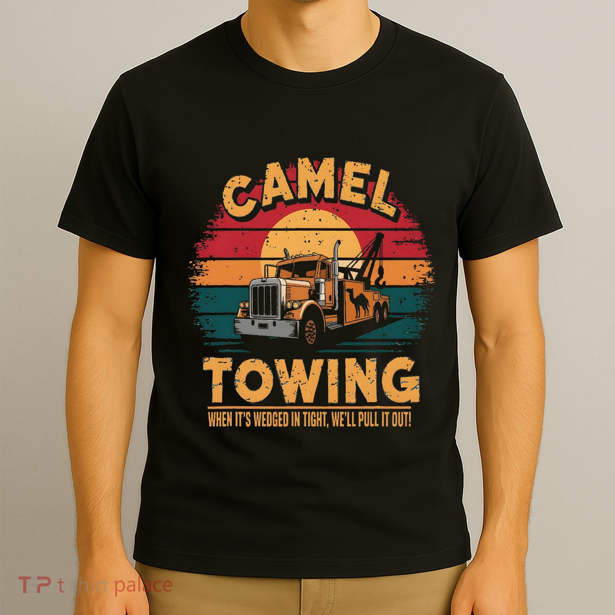 Camel Towing Cool Humor Adult Humor Camel Towing T-Shirt