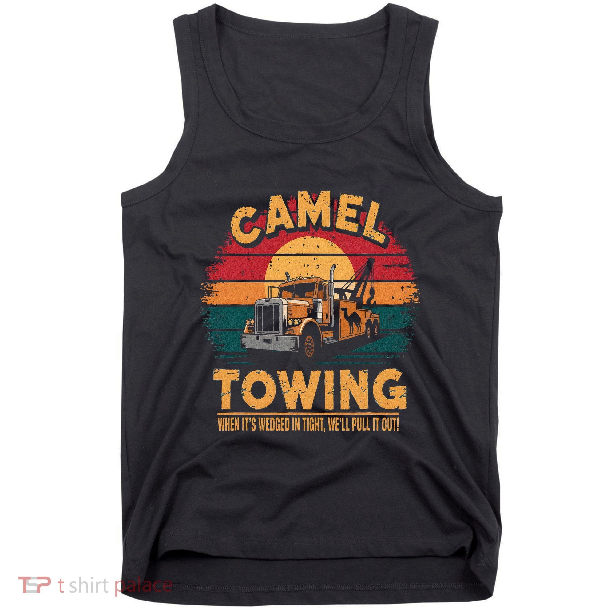 Camel Towing Cool Humor Adult Humor Camel Towing Tank Top