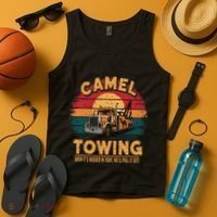 Camel Towing Cool Humor Adult Humor Camel Towing Tank Top thumb 4