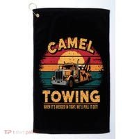 Camel Towing Cool Humor Adult Humor Camel Towing Golf Towel thumb 0