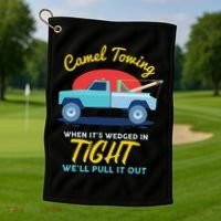 Camel Towing Golf Towel thumb 1