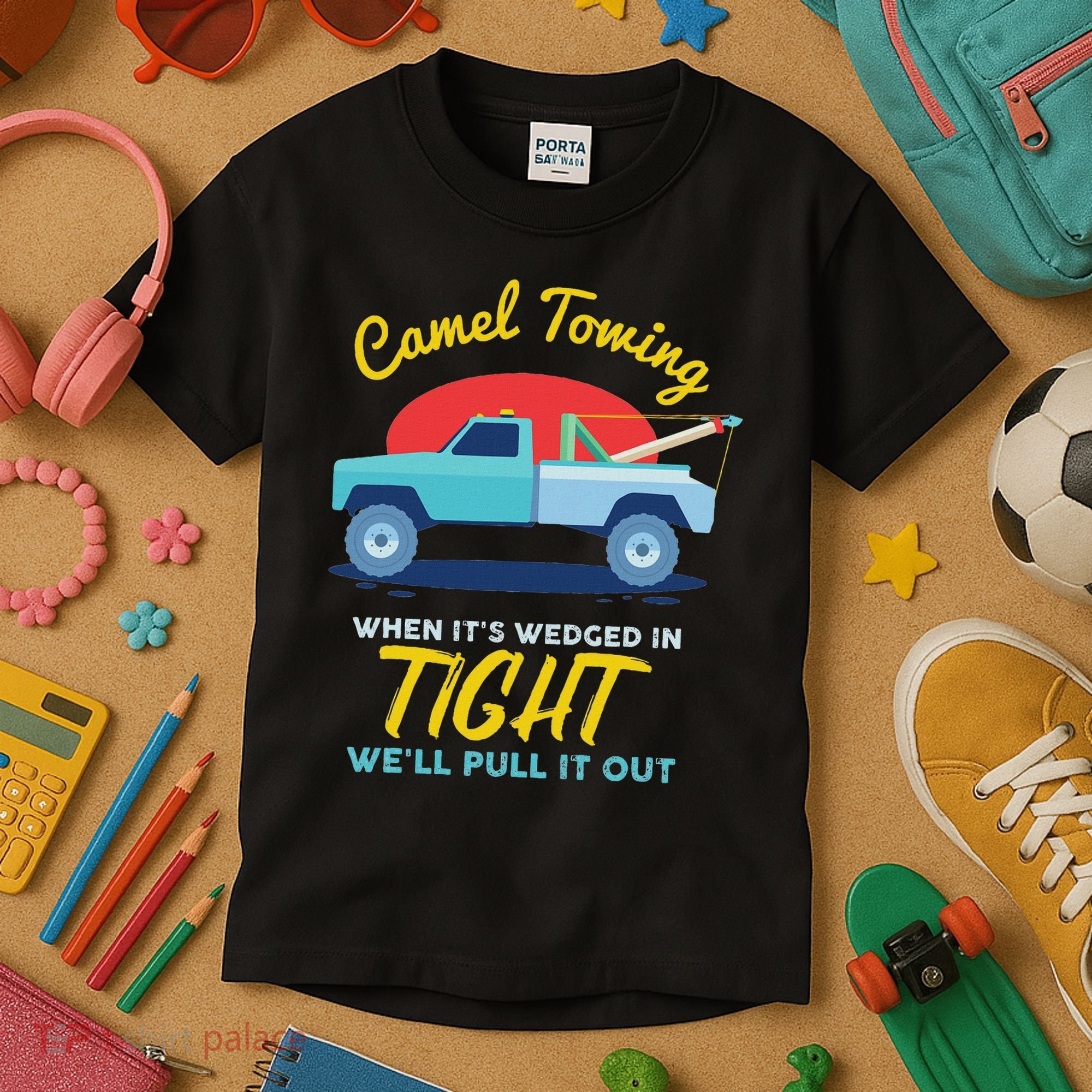 Camel Towing Kids T-Shirt
