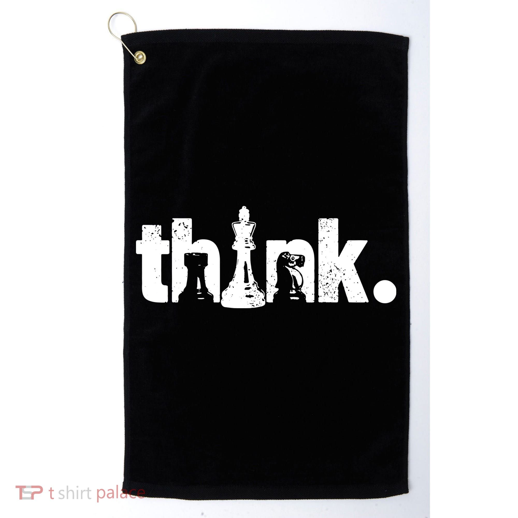 Chess Think Golf Towel