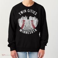 Cool Twin Cities Minnesota MN Baseball Skyline St. PaulMPLS Women's Sweatshirt thumb 0