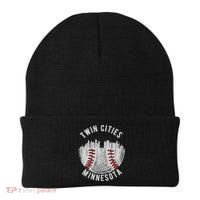 Cool Twin Cities Minnesota MN Baseball Skyline St. PaulMPLS Beanie thumb 0