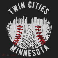 Cool Twin Cities Minnesota MN Baseball Skyline St. PaulMPLS Hat thumb 2