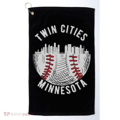 Cool Twin Cities Minnesota MN Baseball Skyline St. PaulMPLS Golf Towel