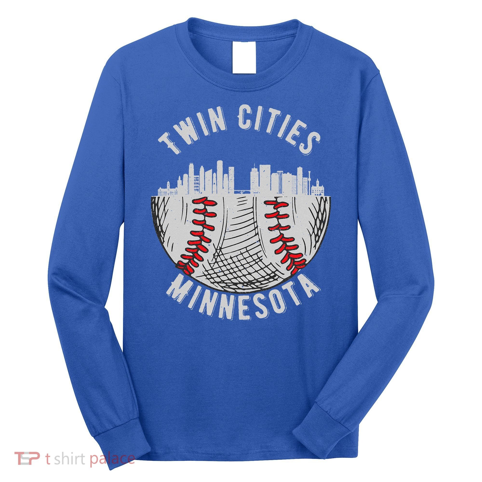 Cool Twin Cities Minnesota MN Baseball Skyline St. PaulMPLS Long Sleeve Shirt