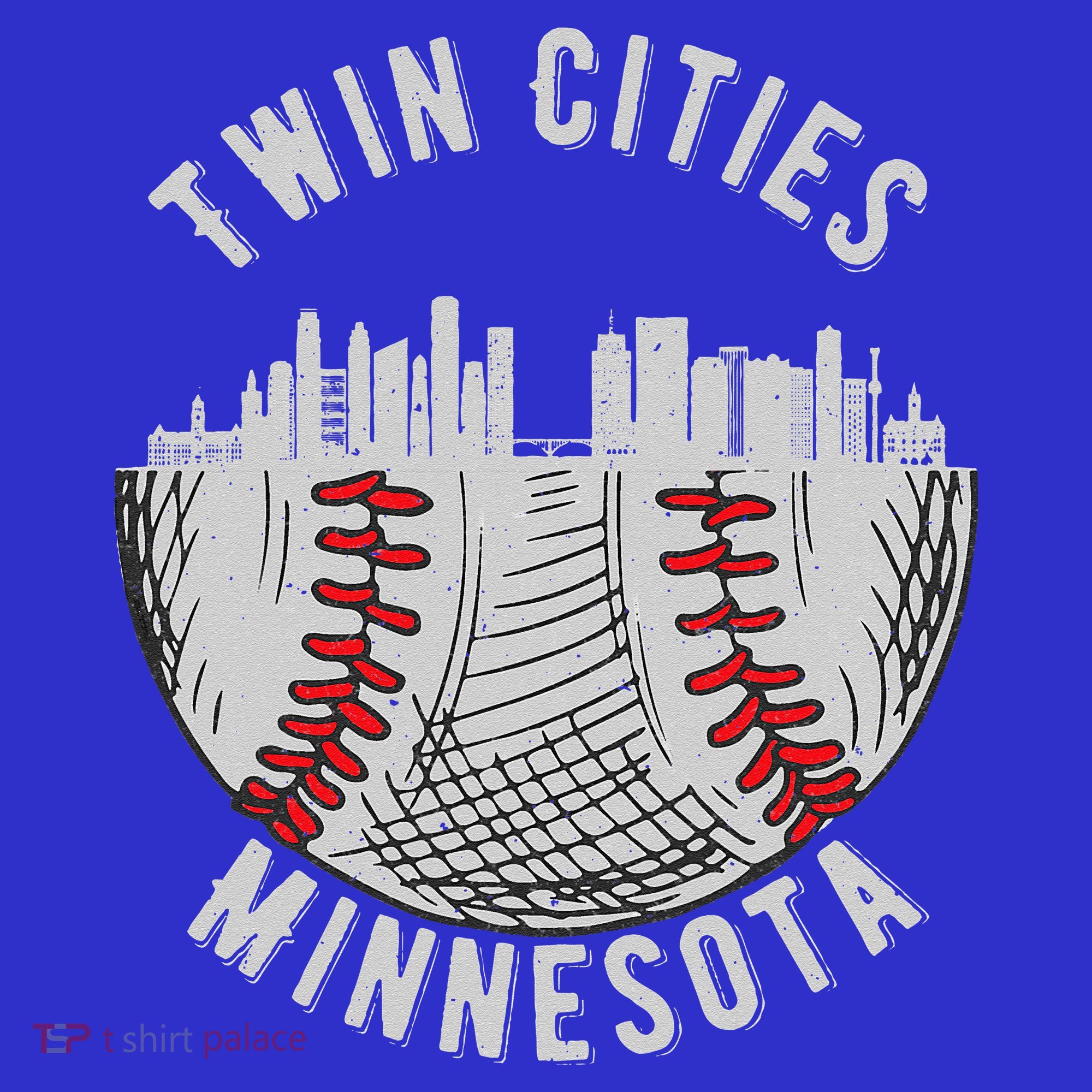 Cool Twin Cities Minnesota MN Baseball Skyline St. PaulMPLS Apron