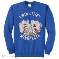 Cool Twin Cities Minnesota MN Baseball Skyline St. PaulMPLS Sweatshirt thumb 0