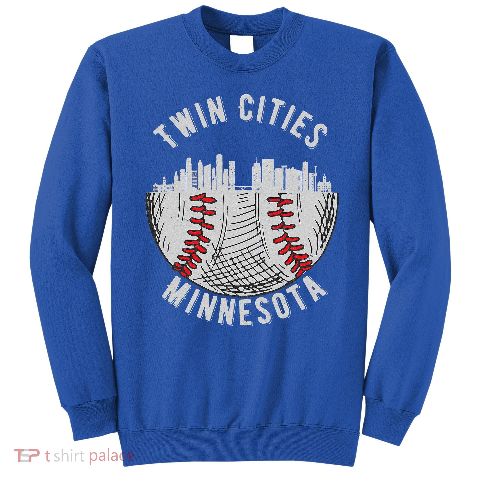 Cool Twin Cities Minnesota MN Baseball Skyline St. PaulMPLS Sweatshirt