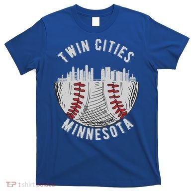 Cool Twin Cities Minnesota MN Baseball Skyline St. PaulMPLS T-Shirt