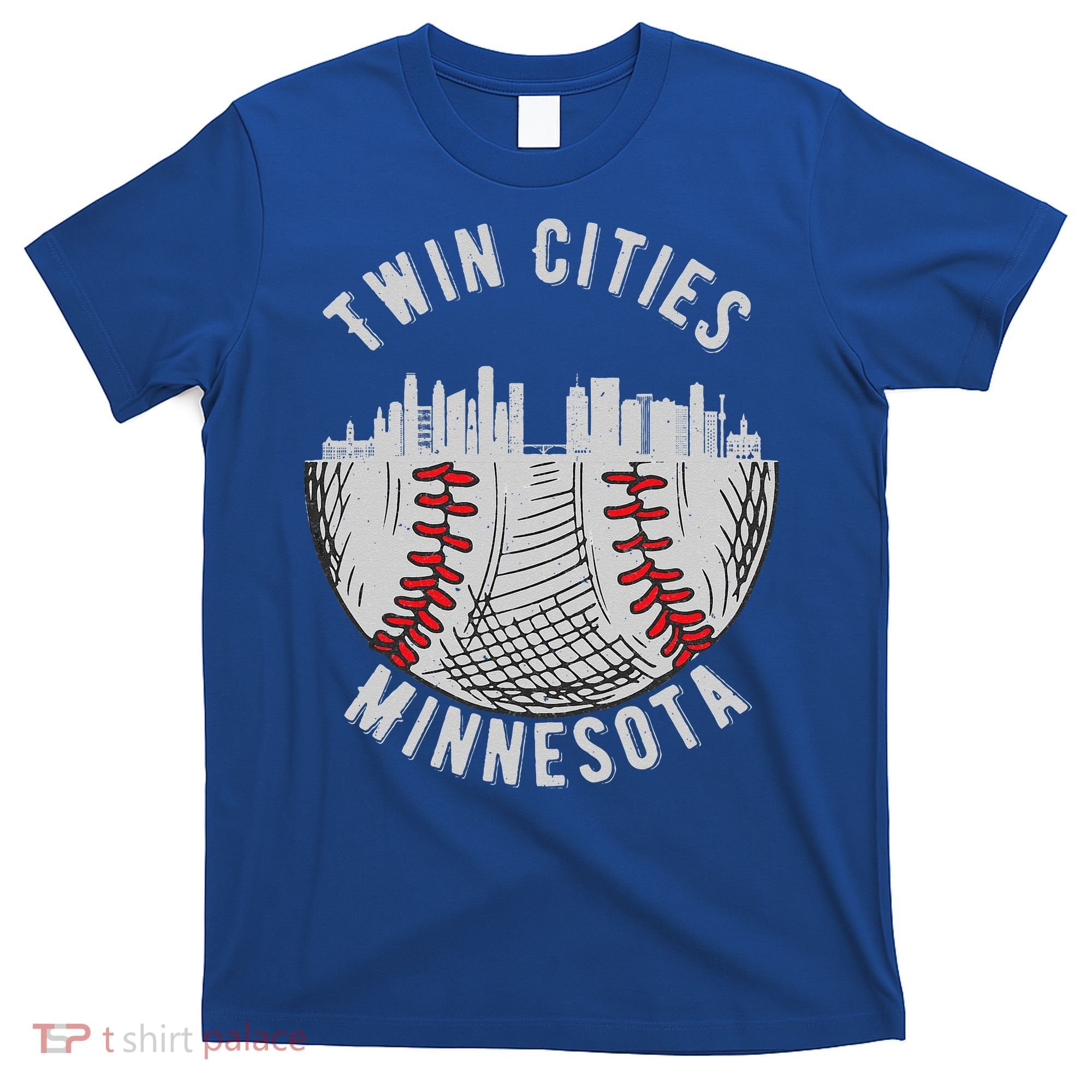 Cool Twin Cities Minnesota MN Baseball Skyline St. PaulMPLS T-Shirt