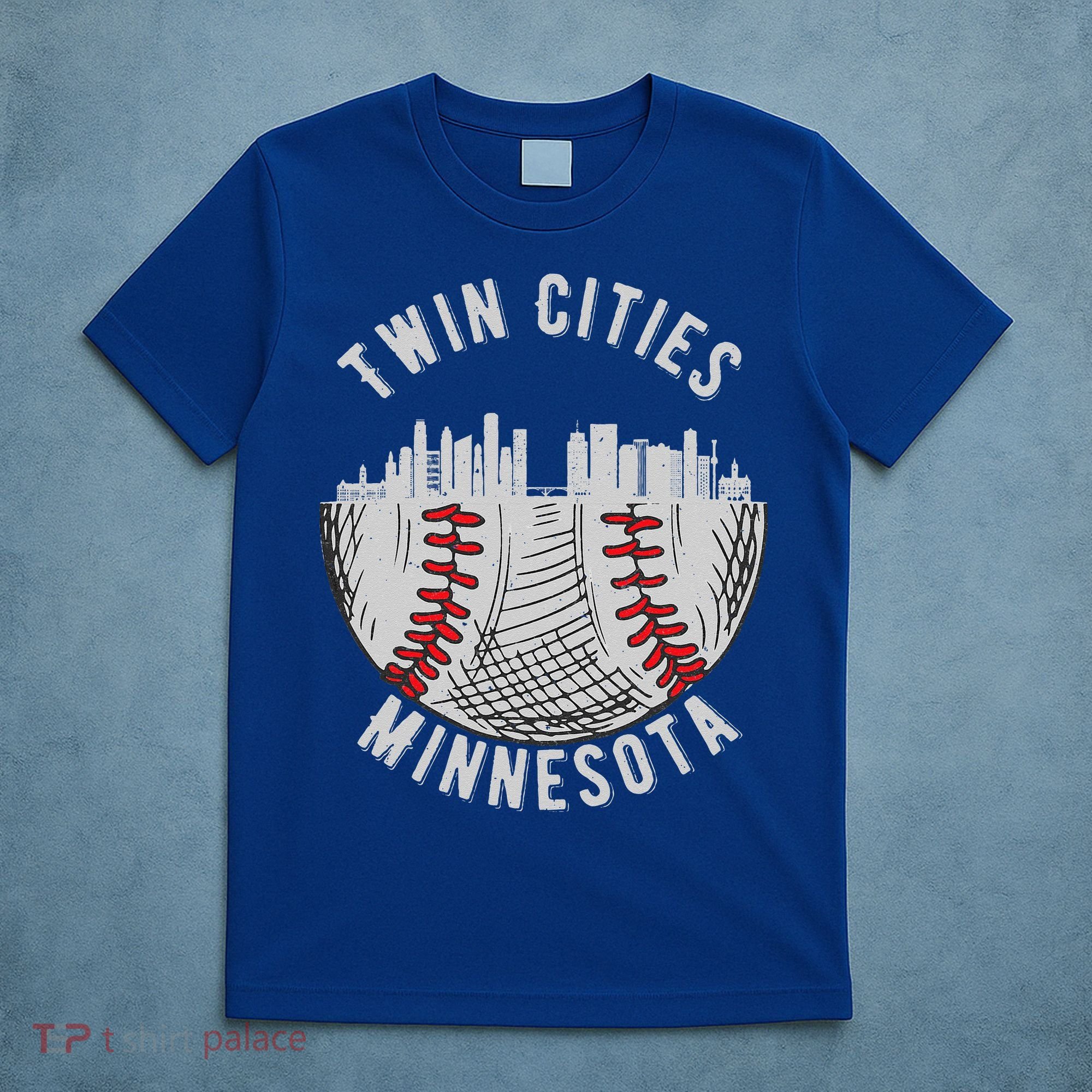 Cool Twin Cities Minnesota MN Baseball Skyline St. PaulMPLS T-Shirt