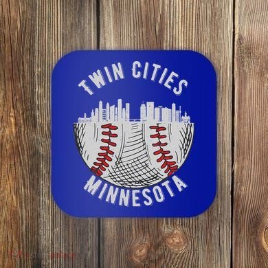 Cool Twin Cities Minnesota MN Baseball Skyline St. PaulMPLS Coaster