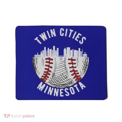 Cool Twin Cities Minnesota MN Baseball Skyline St. PaulMPLS Mousepad