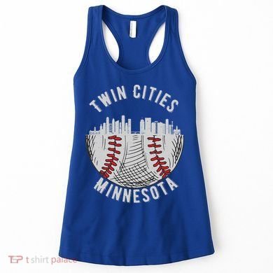 Cool Twin Cities Minnesota MN Baseball Skyline St. PaulMPLS Women's Tank Top