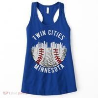 Cool Twin Cities Minnesota MN Baseball Skyline St. PaulMPLS Women's Tank Top thumb 0