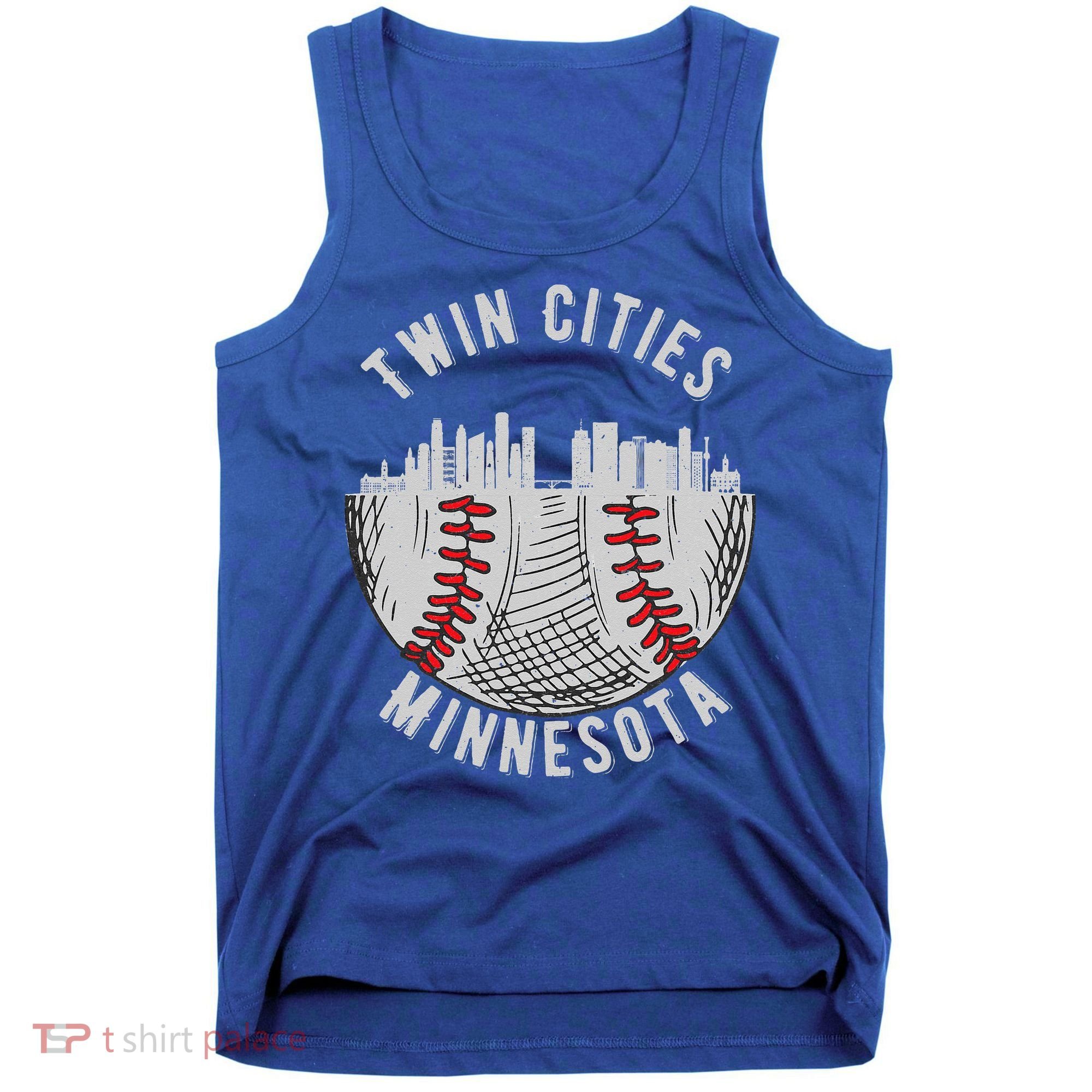 Cool Twin Cities Minnesota MN Baseball Skyline St. PaulMPLS Tank Top