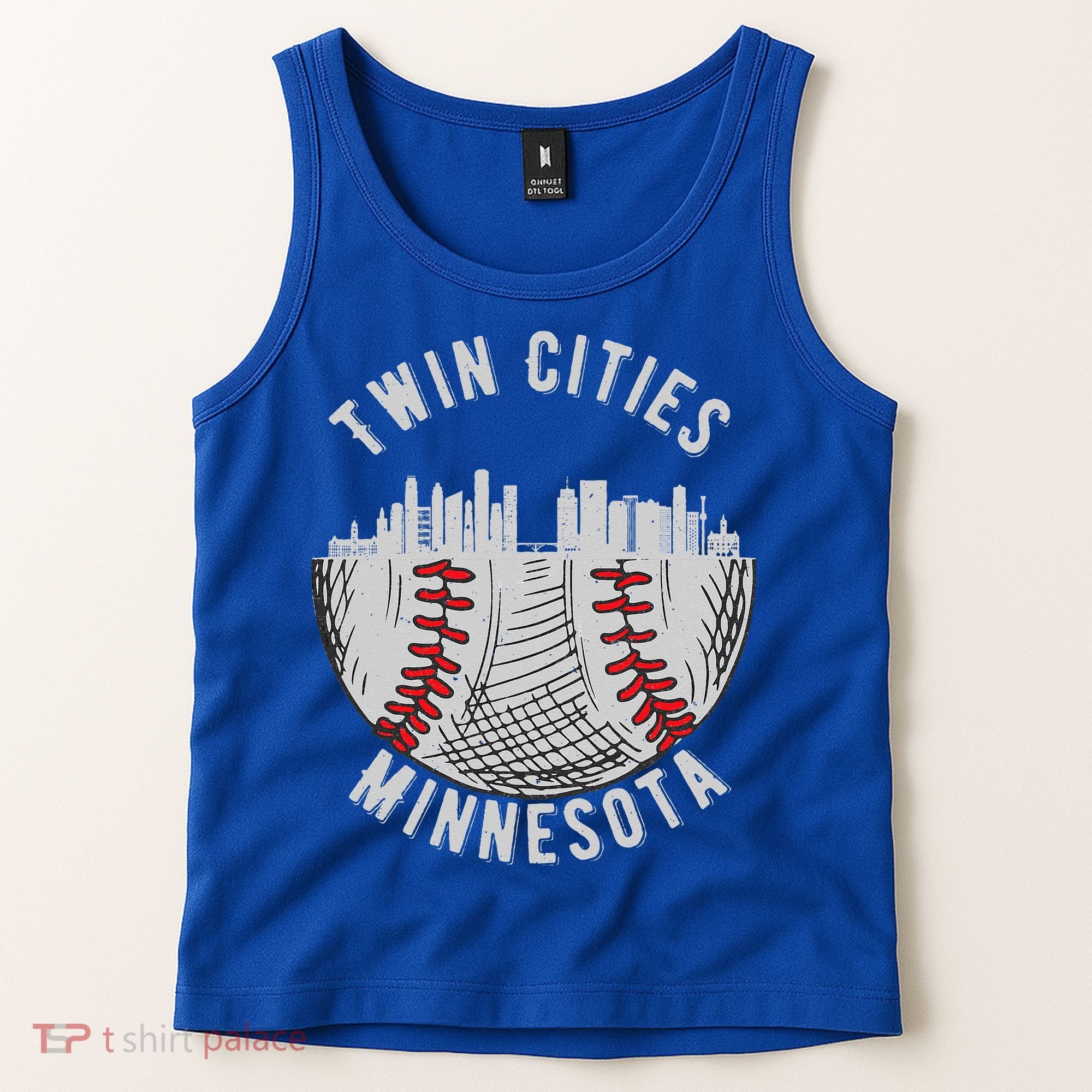 Cool Twin Cities Minnesota MN Baseball Skyline St. PaulMPLS Tank Top