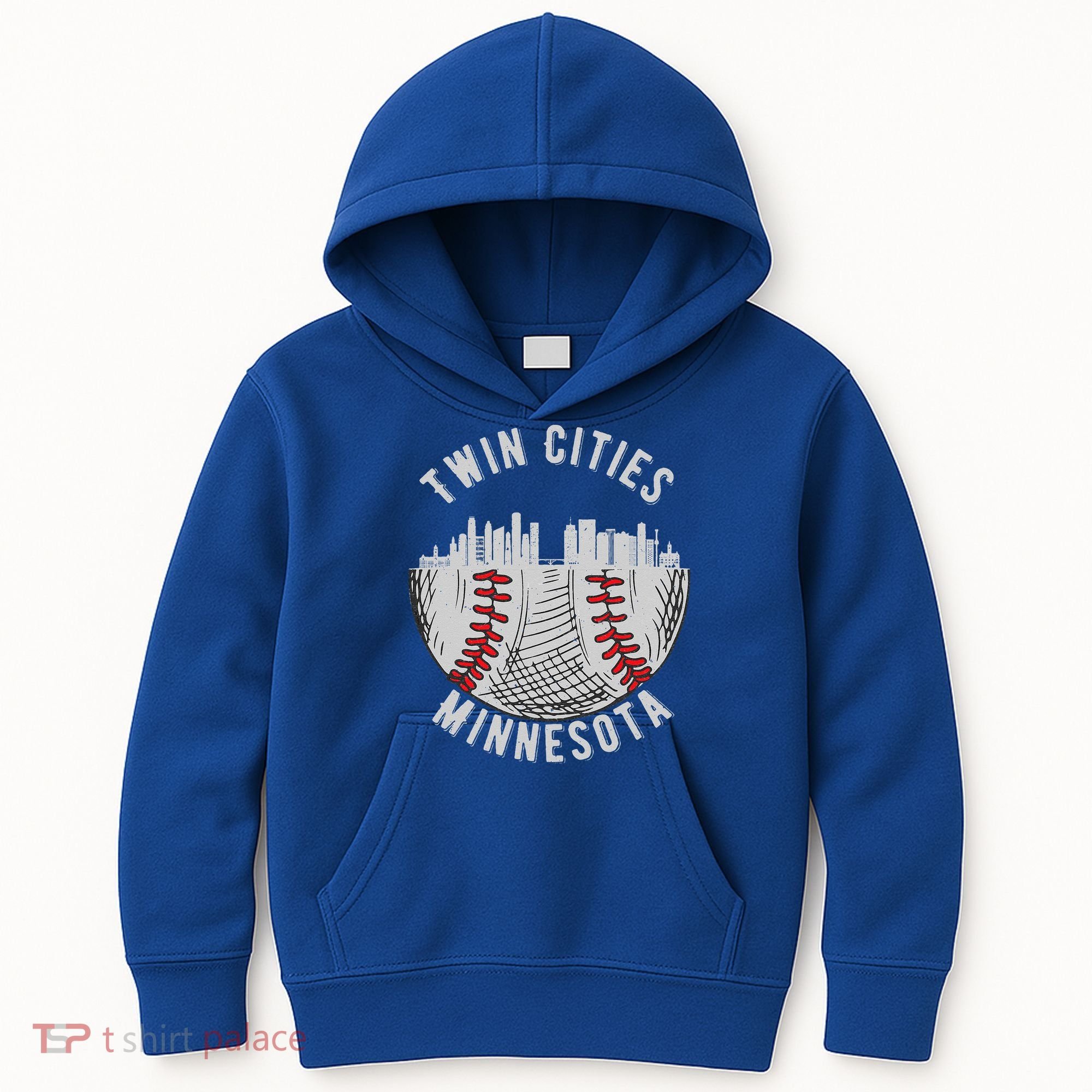 Cool Twin Cities Minnesota MN Baseball Skyline St. PaulMPLS Kids Hoodie