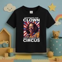 Changing The Clown WonT Change The Circus Kamala Clown Toddler T-Shirt thumb 3