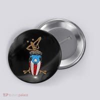 Coqui Taino Conga Boricua Puerto Rican Flag Gift Button thumb 0