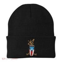 Coqui Taino Conga Boricua Puerto Rican Flag Gift Beanie thumb 0