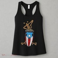 Coqui Taino Conga Boricua Puerto Rican Flag Gift Women's Tank Top thumb 3