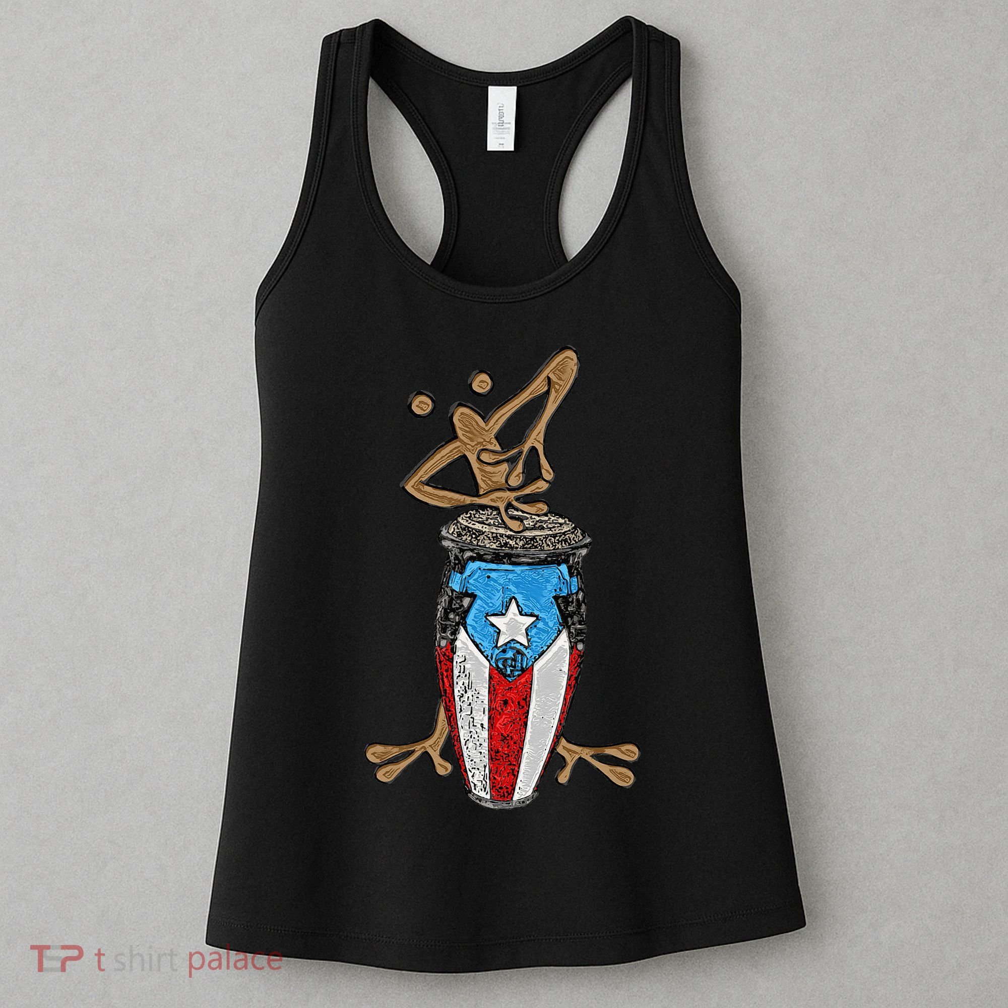 Coqui Taino Conga Boricua Puerto Rican Flag Gift Women's Tank Top